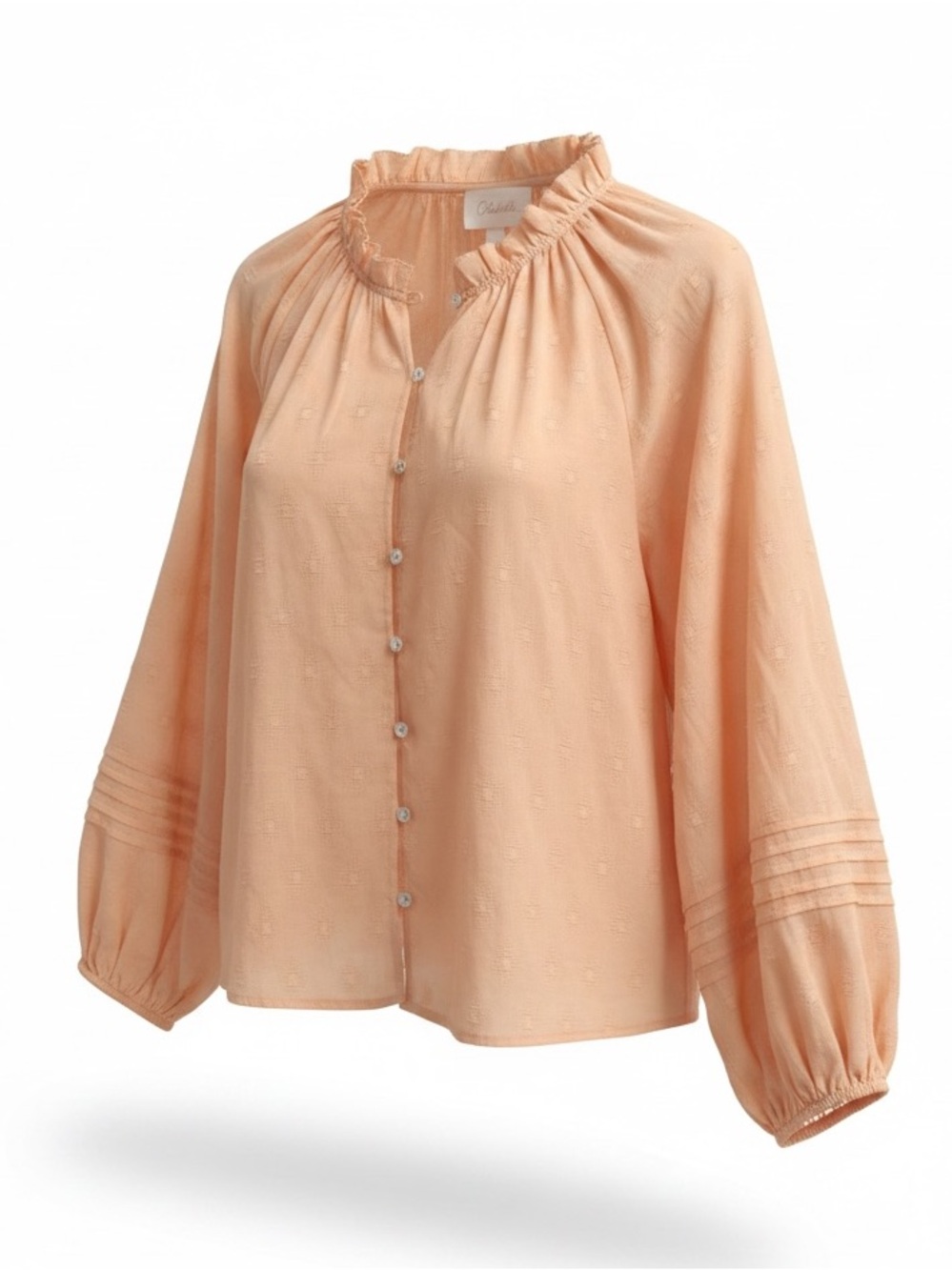 Cleobella 100% Cotton Peasant Long Sleeve Shirt Size Large